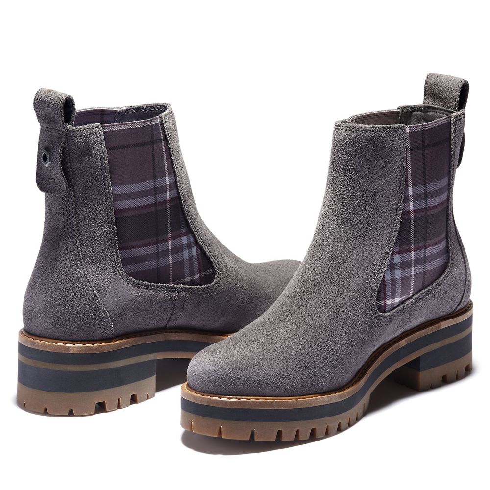 Botas de Seguridad Timberland Mujer Courmayeur Valley Gris Oscuro - Chile IAC-095432